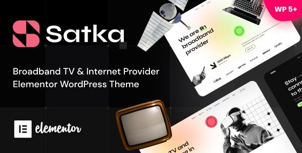 Satka v1.09 – 卫星电视和互联网提供商 WordPress 主题下载