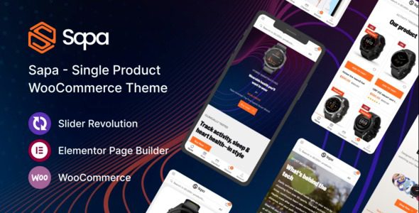 Sapa v1.1.25 产品登陆页面 WooCommerce 主题下载