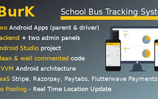 SBurK v3.5 – 校车追踪器 – 两个 Android 应用程序 + 后端 + 管理面板 – SaaS 下载源码下载