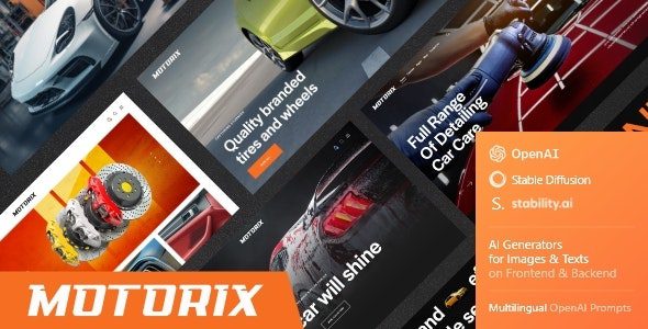Motorix v1.5.0 – 汽车维修、商店和美容 WordPress 主题下载