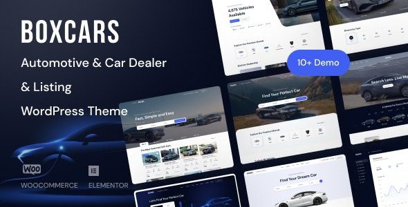 Boxcar v1.1.34 汽车和汽车经销商 WordPress 主题下载