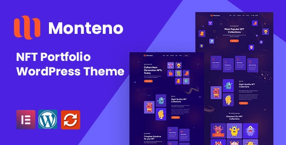 Monteno v1.0 NFT数字藏品作品组合 WordPress 主题下载