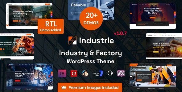 Industrie v1.6.8 工厂和工业 WordPress 主题下载