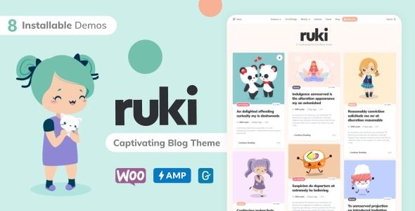 Ruki v1.4.8 迷人的个人博客主题下载
