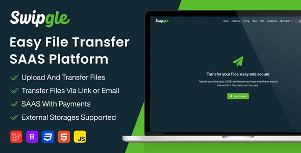 Swipgle v.2.5 – 轻松文件传输 SaaS源码下载