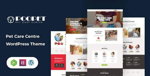 Poopet v2.0.1 – 宠物护理中心 WordPress 主题下载 + RTL