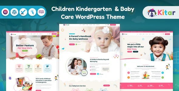 Kitar v1.0 – 儿童幼儿园和婴儿护理 WordPress 主题下载