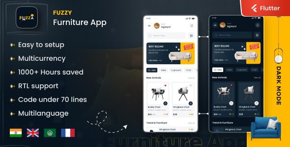 Fuzzy v1.0 – 电子商务 Flutter Ui 套件模板源码下载