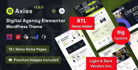 Axios v1.1.8 – 数字机构 WordPress 主题下载