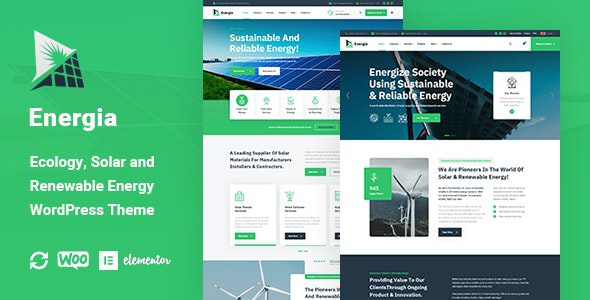 Energia v1.1.5 – 可再生能源新能源 WordPress 主题下载