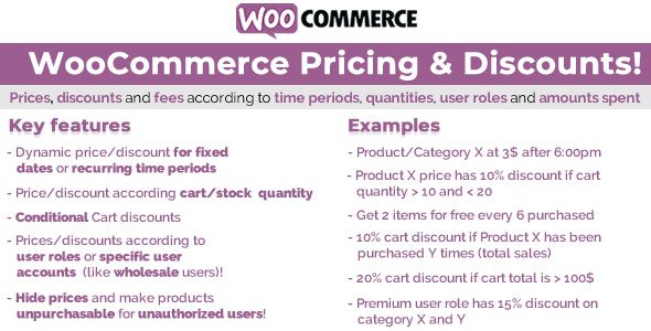 WooCommerce Pricing & Discounts! v15.3 产品定价和促销工具插件下载