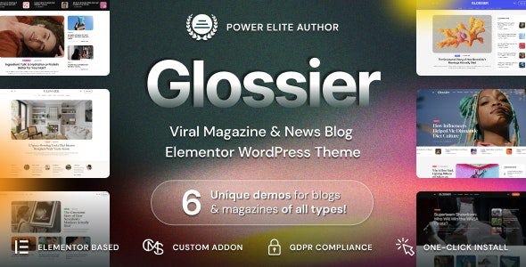 Glossier v1.1.1 – 报纸杂志 WordPress 主题下载
