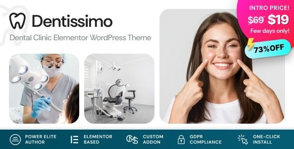 Dentissimo v1.1.1 医疗和牙医 WordPress 主题下载