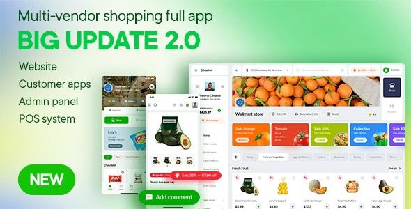Sundaymart v24.0 多供应商 Flutter + PHP Laravel 管理面板源码下载