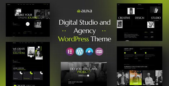 Auxa v1.0.0 – 数字工作室和代理机构的 WordPress 主题下载