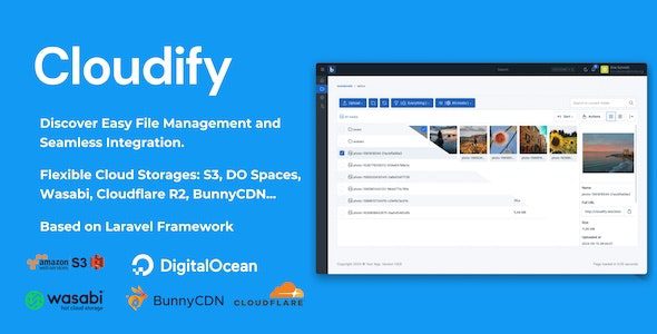 Cloudify v1.2.8 – 自托管文件管理器和云存储PHP源码下载