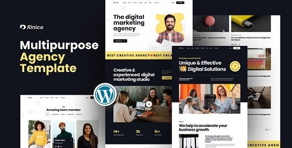 Rinico v1.01 – 多用途代理机构 WordPress 主题下载