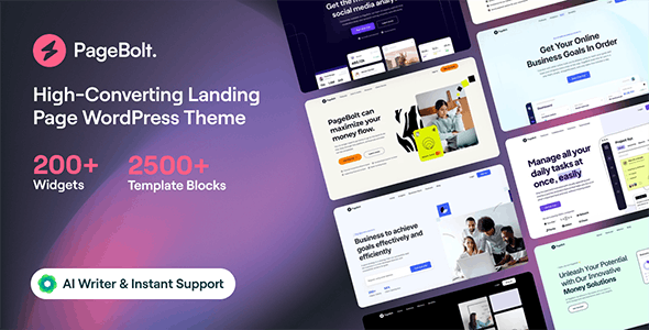 PageBolt v3.0.0 – 着陆页 WordPress 主题下载