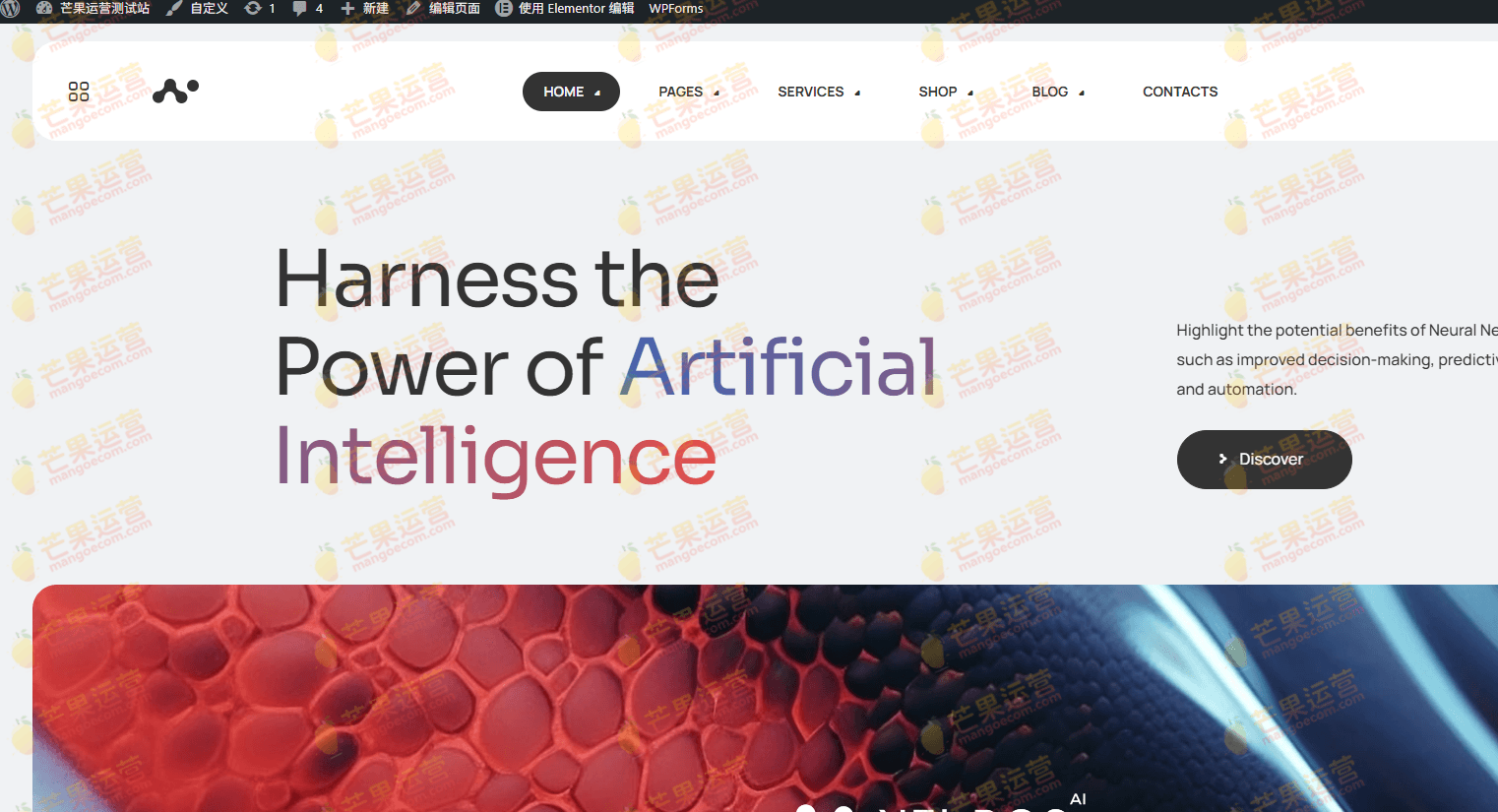 Neuros 人工智能代理和技术 WordPress 主题破解版下载