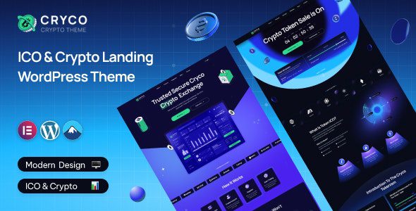 Cryco v1.0 – 首次代币发行（ICO）和加密货币着陆的 WordPress 主题下载