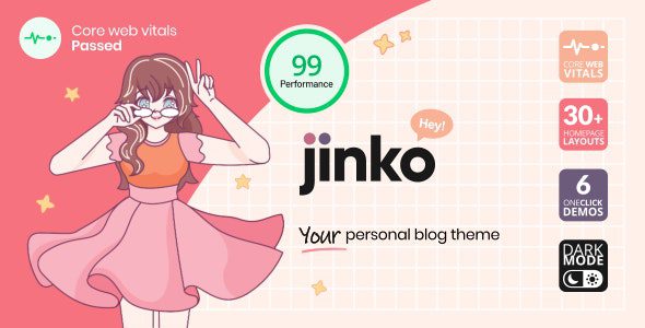 Jinko v1.1.7 – 适合女生的个人博客主题下载
