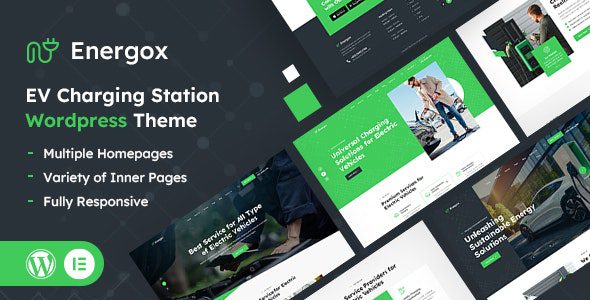 Energox v1.1 – 电动汽车充电站 WordPress 主题下载
