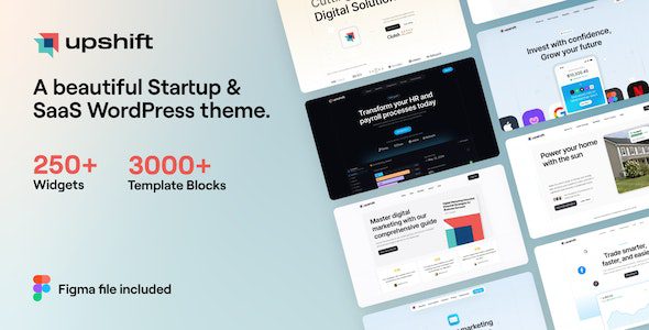 Upshift v2.0.0 – 启动和 SaaS WordPress 主题下载