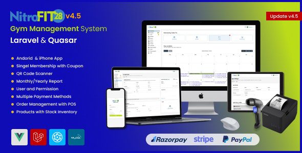 NitroFIT28 v5.6.4 – 健身与健身房管理系统源码下载