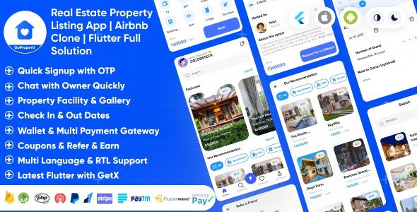 GoProperty v1.5 – 房地产物业列表应用程序源码下载