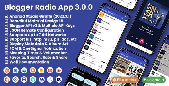 Blogger Radio App v4.0.0 – Blogger API v3 app源码下载