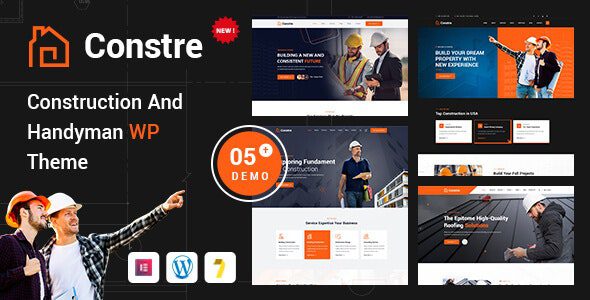 Constre v1.0.0 – 建筑、建造和杂务工服务 WordPress 主题下载