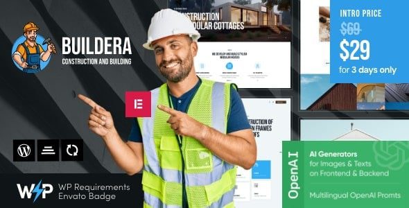 Buildera v1.0 建筑 WordPress 主题下载