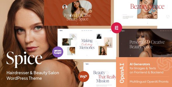 Spice v1.1 – 美容美发沙龙 WordPress 主题下载