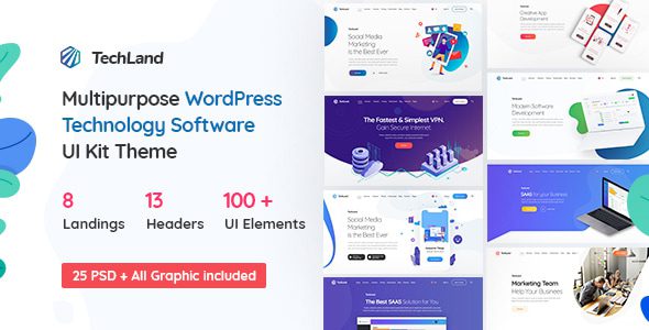 Techland v1.9.0 – 多用途技术 WordPress 主题下载