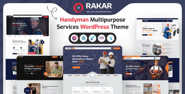 Rakar v1.0.1 – 多用途服务 WordPress 主题下载