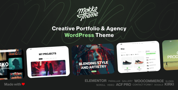 Mokko v1.2.3 – 创意组合和代理 WordPress 主题下载