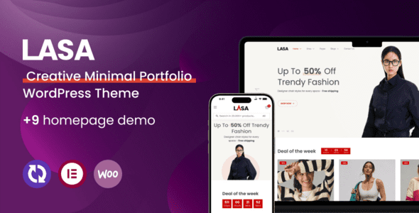 Lasa v1.1.9 – 创意极简 WooCommerce WordPress 主题下载