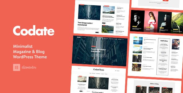 Codate v1.4 – 现代杂志和博客 WordPress 主题下载