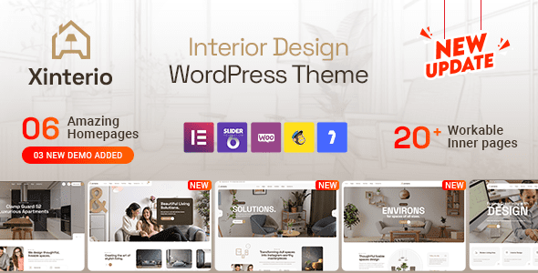 Xinterio v5.2 – 室内设计 WordPress 主题下载 + RTL