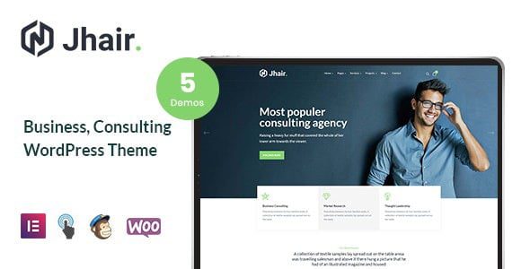 Jhair v2.0.5 商业、咨询 WordPress 主题下载
