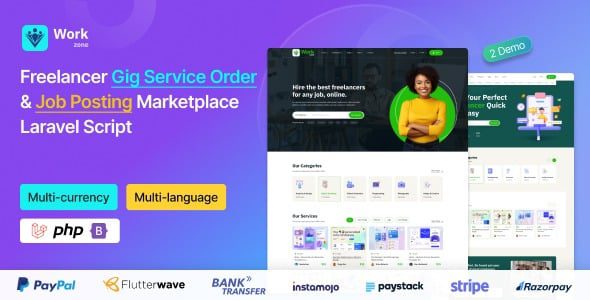 Workzone v3.0.0 用于零工服务订单和工作发布的自由职业者市场 Laravel 脚本源码下载
