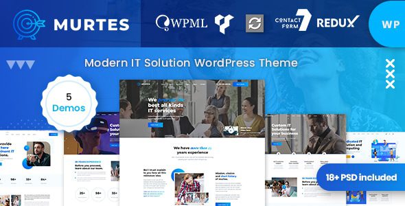 Murtes v1.1.0 – IT 解决方案服务 WordPress 主题下载