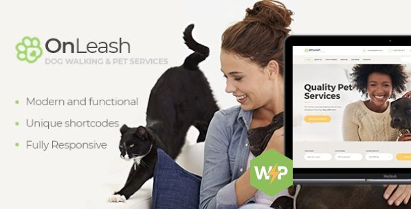 OnLeash v1.5.2 – 遛狗及宠物服务兽医 WordPress 主题下载