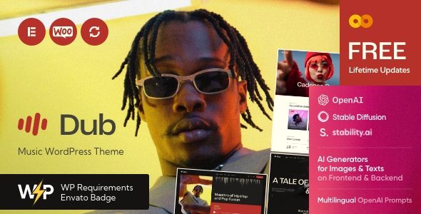 Dub v1.0 – 音乐 WordPress 主题下载
