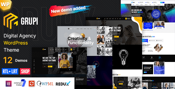 Grupi v1.5.5 – 数字代理机构 WordPress 主题下载