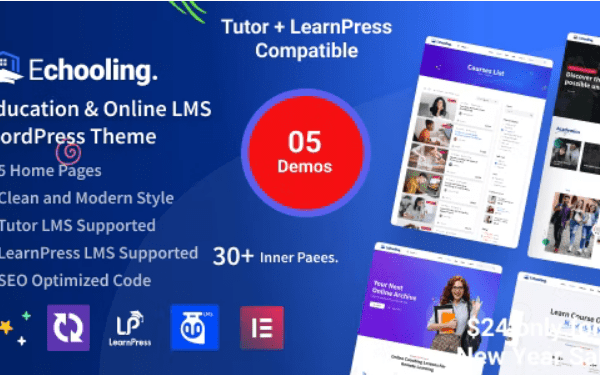 Echooling v1.2.2 教育 WordPress 主题下载
