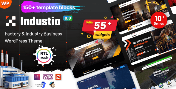 Industio v1.0.8 – 工业和工厂 WordPress 主题下载