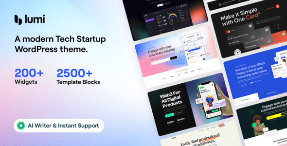 Lumi v3.0.5 – 科技创业 WordPress 主题下载