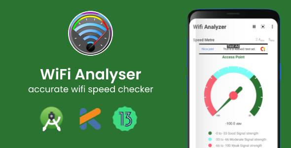 Wifi Analyzer app with Admob Ads – Android 13 supported wifi分析器app源码下载
