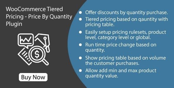 WooCommerce Tiered Pricing v1.1.2 Price By Quantity Plugin 阶梯式定价插件下载